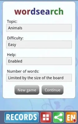 Wordsearch android App screenshot 3